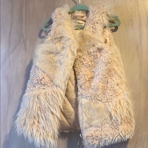 Light pink fur vest